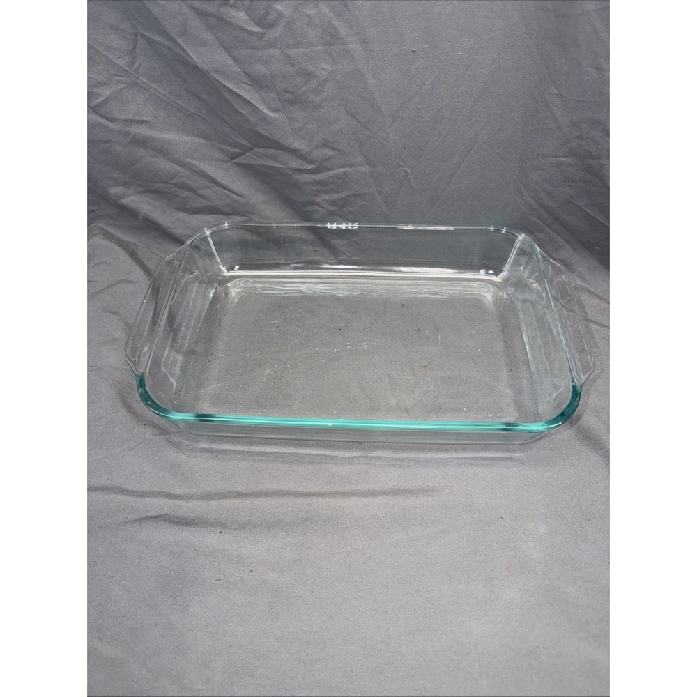 Pyrex‎ 233 Clear Glass Baking Dish 3 Qt Rectangle Casserole USA